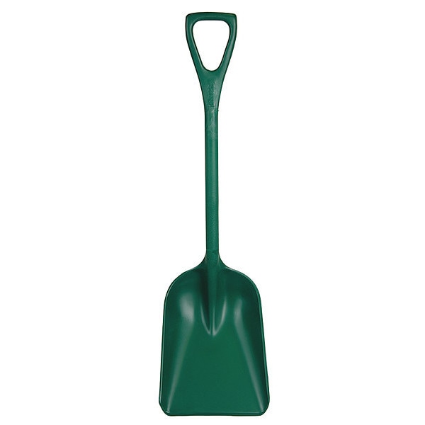 Remco Hygienic Square Point Shovel, Polypropylene Blade, 37-1/2 in L, Green - 6981MD2