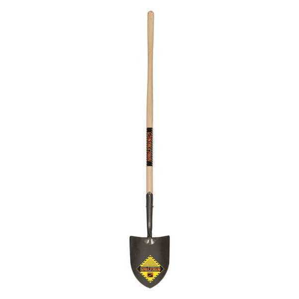 Structron Irrigation Shovel, #2 Blade, Steel Blade, 48 in L Natural Hardwood Handle - 49175