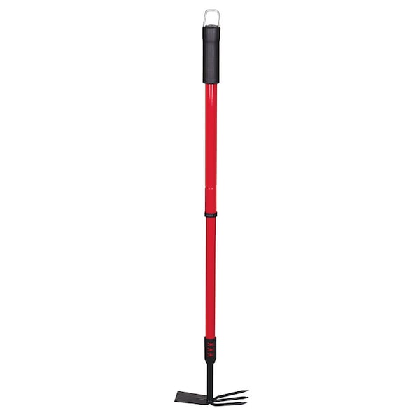 Bond Manufacturing Bond 37 in. 3 Tine Steel Hoe Rake Steel Handle - LH016