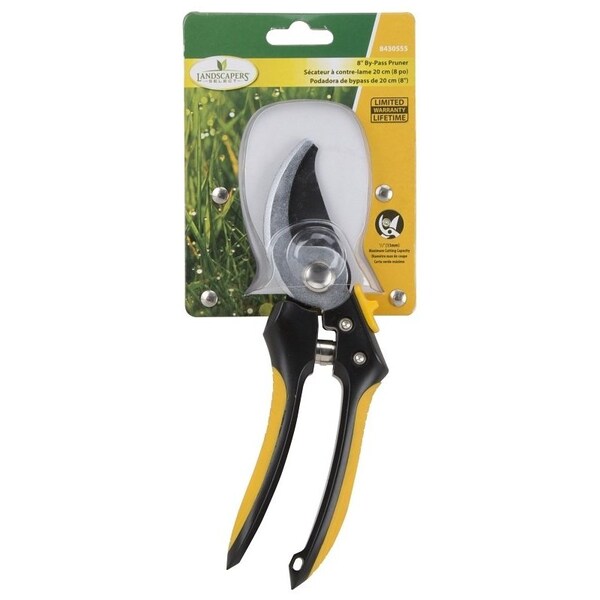 Landscapers Select Pruning Shear, 1/2 in Cutting Capacity, Steel Blade, Aluminum Handle, Cushion-Grip Handle - GP1408