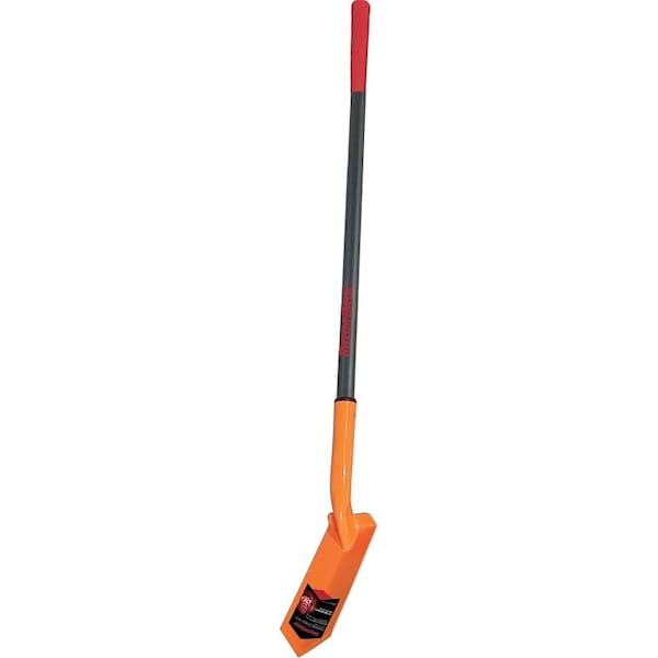Razor-Back Trenching Shovel, 4 in W Blade, Steel Blade, Fiberglass Handle, Extra Long Handle, 43 in L Handle - 47034