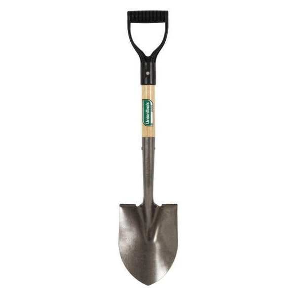 Union Tools Utility Shovel, Solid Steel Blade, 10-3/4 in L Wood Handle - 163037900