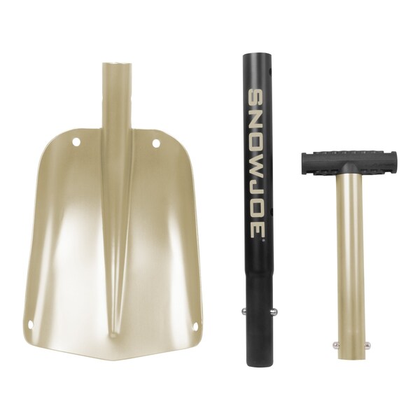 Snow Joe All-Purpose Telescoping Compact Utility Shovel, Gold, Aluminum - ATJ401M-GLD