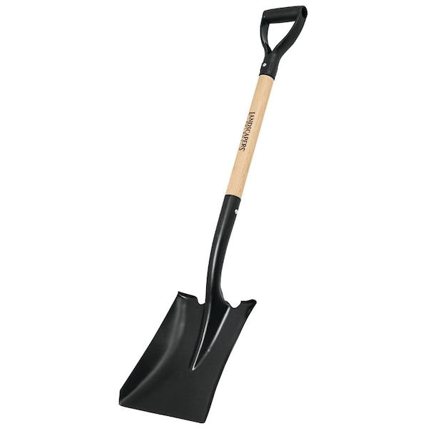 Landscapers Select Shovel, Steel Blade, 28 in L Handle W/ D-Grip - 34450