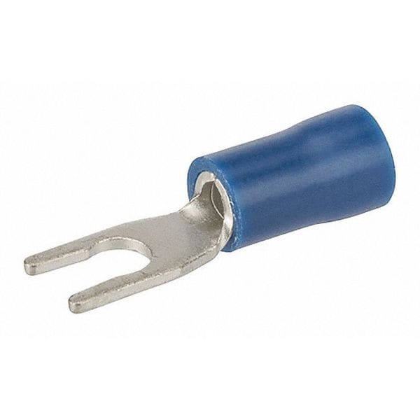 Nsi Industries 16-14 AWG Terminal de espiga con seguro de vinilo para tornillo de calibre #6 - S16-6V-L