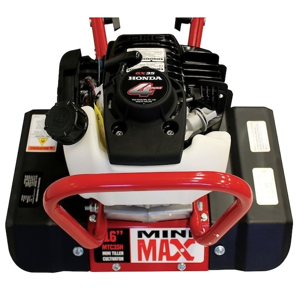 Maxim Tiller and Cultivator, Gas, 35 cc Engine Displacement, Honda GX35 Engine, 16 in Max Tilling W - MTC35H