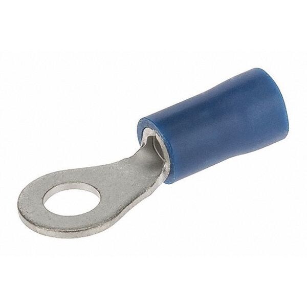 Terminal de anillo de vinilo Nsi Industries para cables de calibre 16-14 con perno #8 - R16-8V
