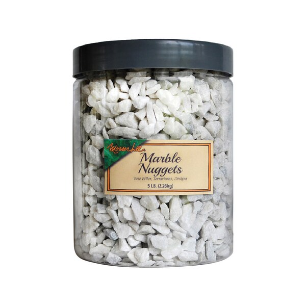 Mosser Lee Mosser Lee Marble Nuggets White Decorative Stone 5 lb - ML2171