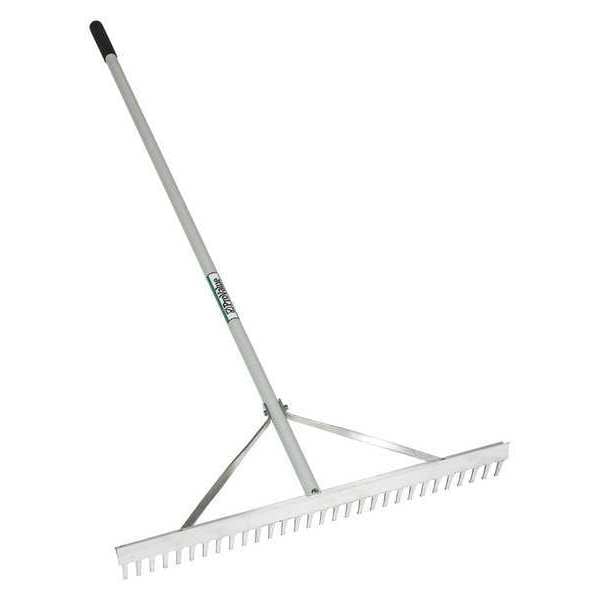 Seymour Midwest Field Rake, 36", 66" Green Alum Handle - 92036