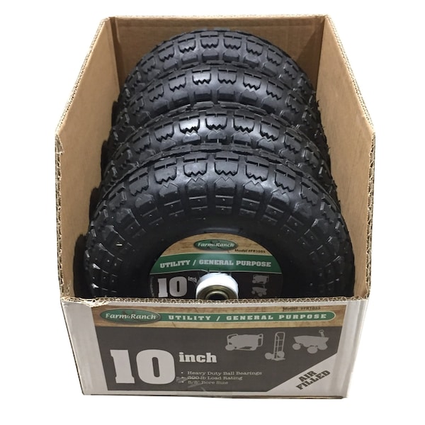 Tricam Farm and Ranch 6 in. D X 10 in. D 300 lb. cap. Centered Tire Rubber 1 pk - FR1055