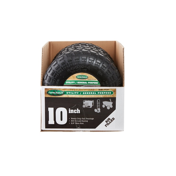 Tricam Farm and Ranch 6 in. D X 10 in. D 300 lb. cap. Centered Tire Rubber 1 pk - FR1055