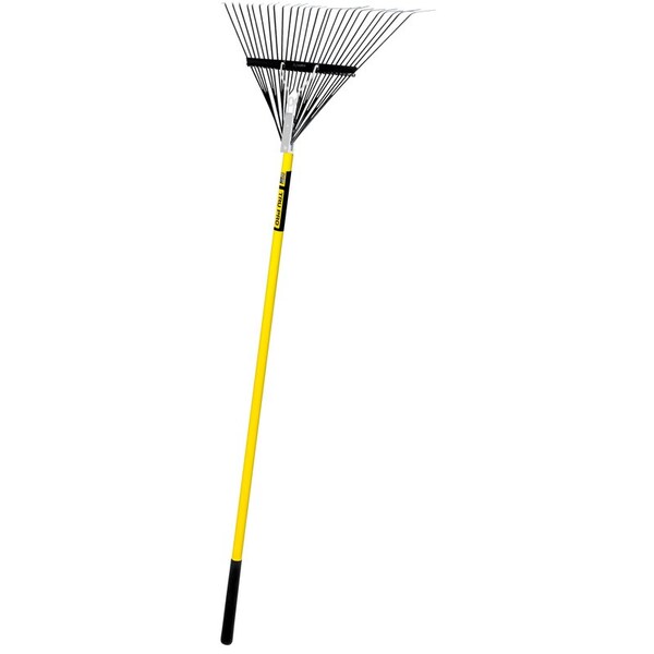 Truper Tru-Pro 72 in. 26 Tine Steel Leaf Rake Fiberglass Handle - EMX-26F