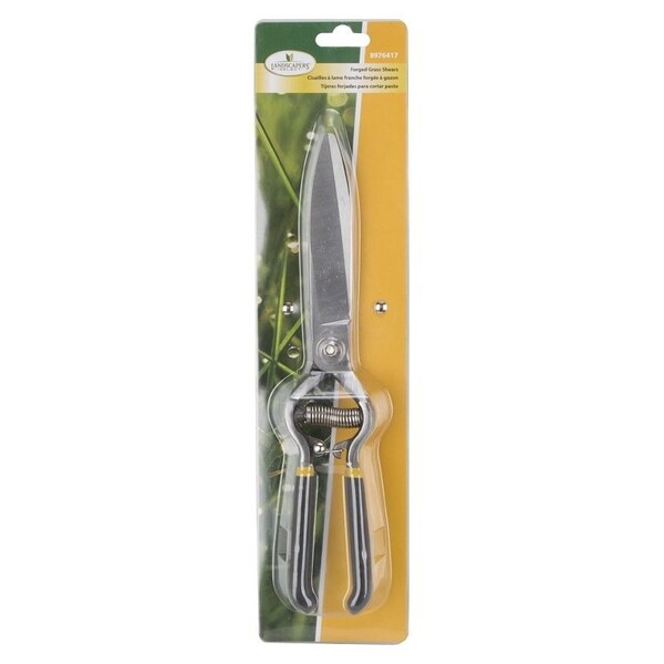 Landscapers Select Grass Shear, Steel Blade, Steel Handle, Cushion-Grip Handle, 12 in OAL - GG485