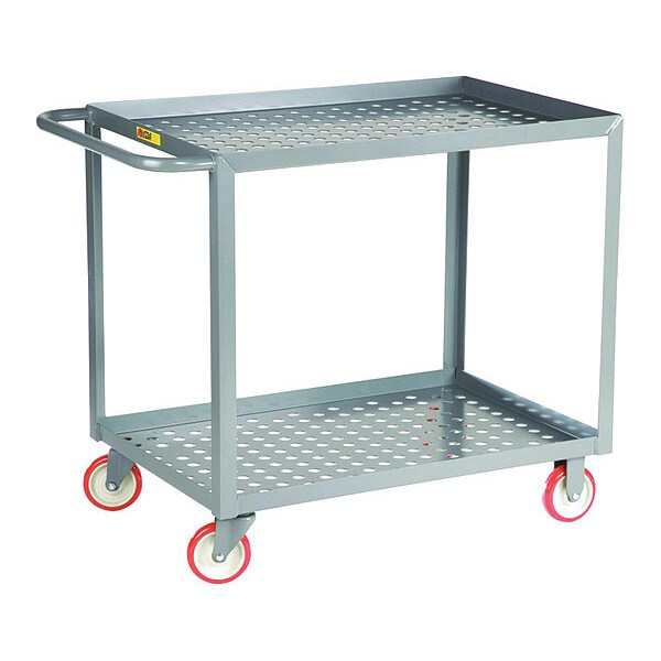 Little Giant Garden Cart, 12 ga. Steel, 1200 lb. Load Capacity, 42" L, 24" W, 35" H - LGLP2436BK