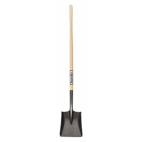 Seymour Midwest Square Point Shovel, 16 ga 42 in L Hard Wood Handle - 49832GRA