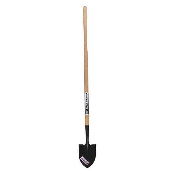 Seymour Midwest Transplanter Shovel, 16 ga #0 Blade, Steel Blade, Forward Turn Step, 44 in L Natural Hardwood Handle - 45420