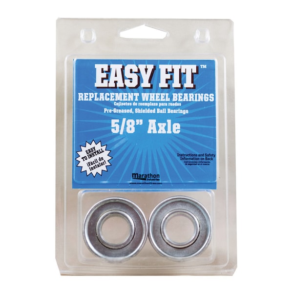 Marathon Industries Marathon Easy Fit 500 lb. cap. Wheel Bearings Steel 2 pk - 60001