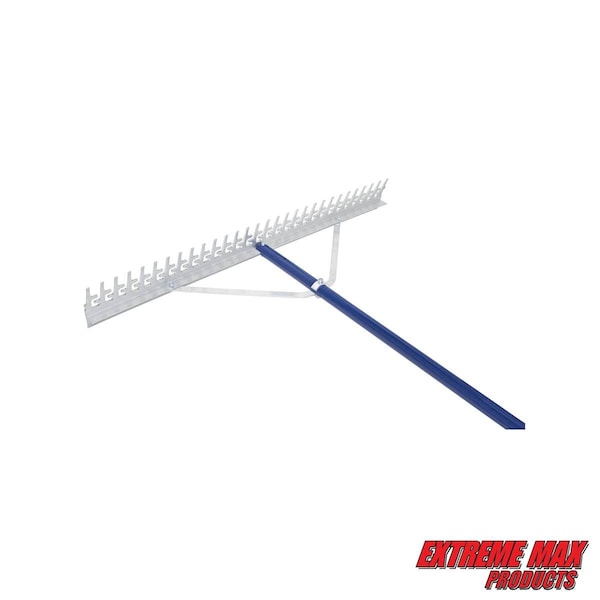 Extreme Max Extreme Max 3005.4095 36" Commercial-Grade Screening Rake for Beach and Lawn Care with 66" Handle - 3005.4095