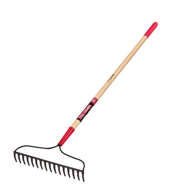 Truper Truper Tru-Tough 59.75 in. 16 Tine Steel Bow Rake Wood Handle - R-16AM-E