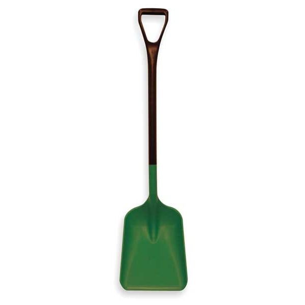 Remco No. 3 Industrial Square Point Shovel, Plastic Blade, 30 in L, Black Polypropylene Handle - 6896SS