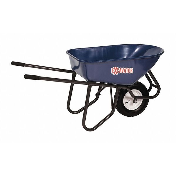 Seymour Midwest Wheelb.arrow, 6CuFt, Steel, Knobby Tire - 85730
