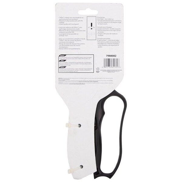 Landscapers Select Pruning Shear, 7/8 in Cutting Capacity, Steel Blade, Aluminum Handle, Anvil Blade, Cushion-Grip Handle - TP1501