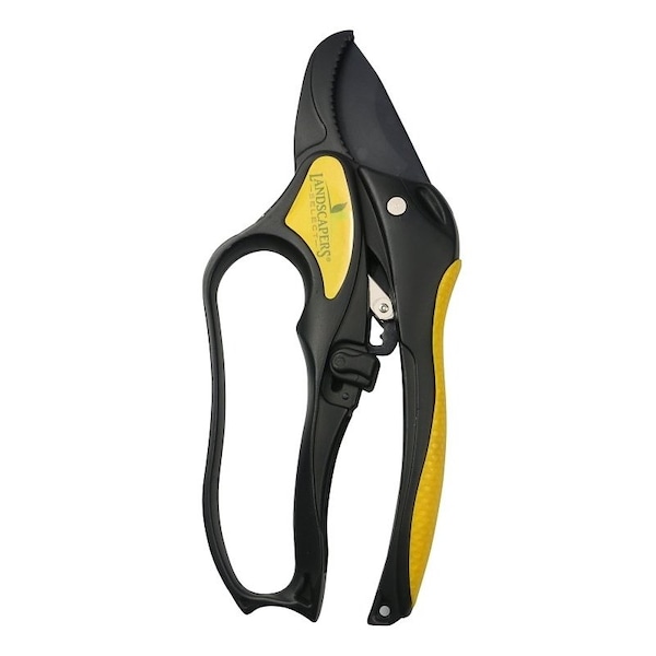 Landscapers Select Pruning Shear, 7/8 in Cutting Capacity, Steel Blade, Aluminum Handle, Anvil Blade, Cushion-Grip Handle - TP1501