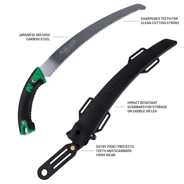 Notch Equipment Notch Legacy Hand Saw and Scabbard 13in - 40710