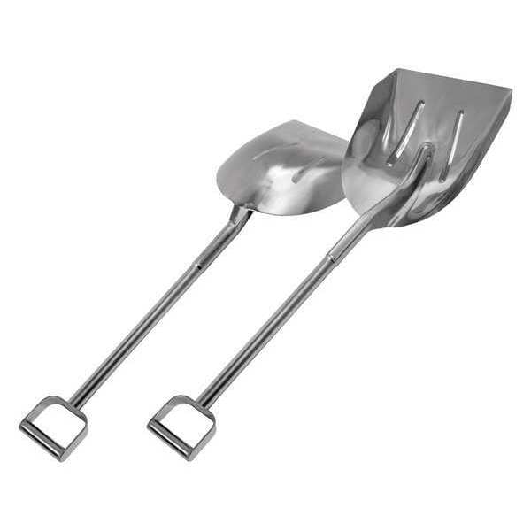 Sani-Lav Hygienic Shovel, Stainless Steel Blade, Silver Stainless Steel Handle - 237R