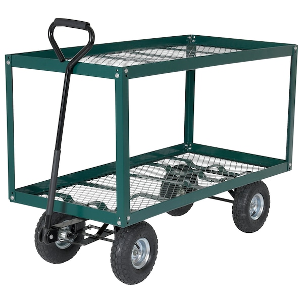 Vestil Landscape Cart, Two Shelf, 300 lb., 48 x 24 - LSC-2448-SC