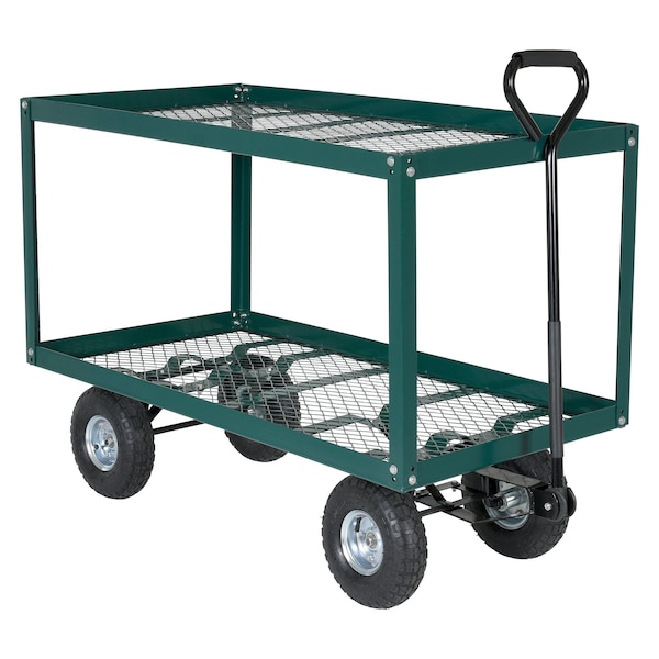 Vestil Landscape Cart, Two Shelf, 300 lb., 48 x 24 - LSC-2448-SC