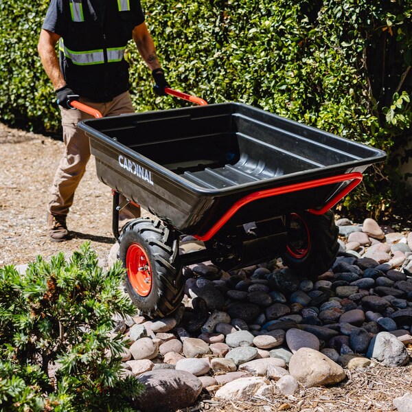 Cardinal Heavy Duty Electric Utility Cart 40V Battery-Powered Wheelbarrow 660-lb. Bucket Capacity - CKART300E