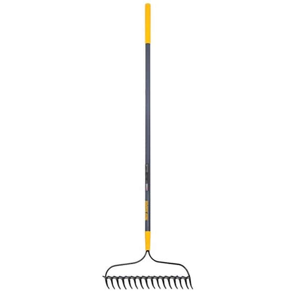 True Temper 28253100 16T Double Bow Rake with 57 in. Fiberglass Handle - AM300034