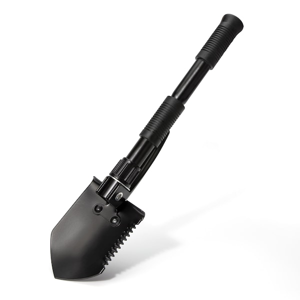 Boundary Folding Steel Shovel W/ Detachable Handle Extension - 41914