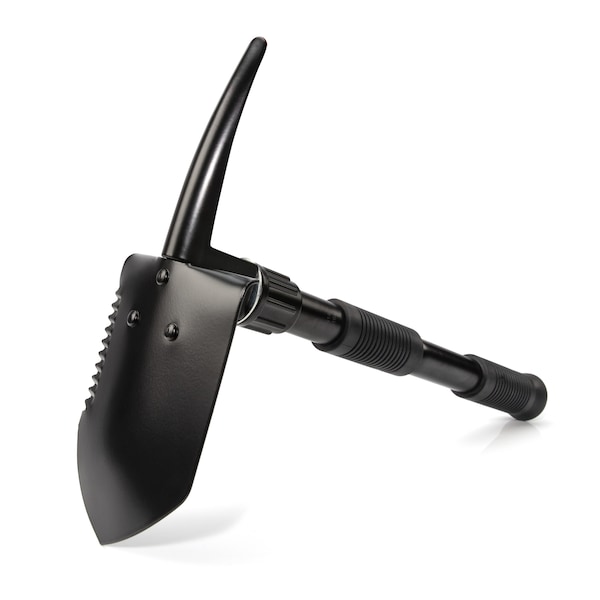 Boundary Folding Steel Shovel W/ Detachable Handle Extension - 41914