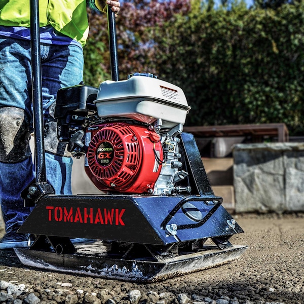 Tomahawk Power 5.5 HP Honda Vibratory Plate Compactor Tamper Gravel Soil Compaction - TPC80H