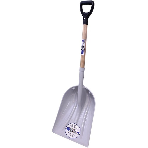 The Brush Man No 12 Grain Scoop, Abs Poly, Wood Handle W/ D-Grip, 3PK - SCOOP-ABS-DW12