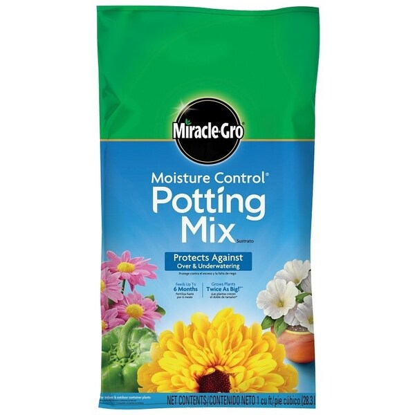 Miracle-Gro Moisture Control Potting Mix, 1 cuft Bag - 75551300