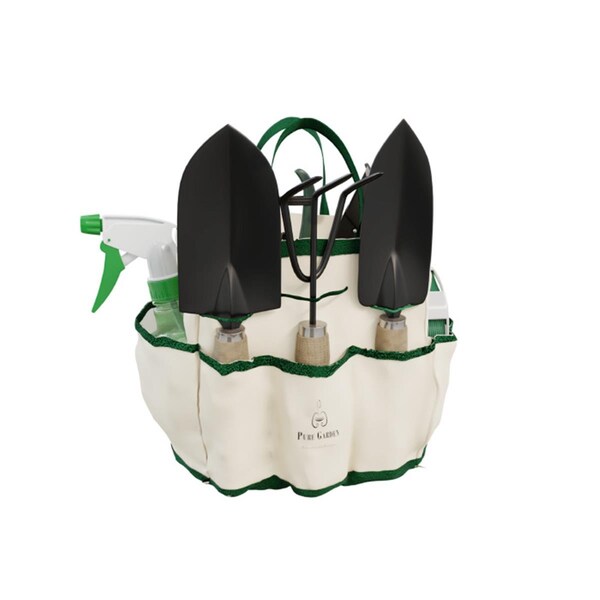 Pure Garden Garden Tool & Tote Set; 8 Piece, 8PK - 75-08002