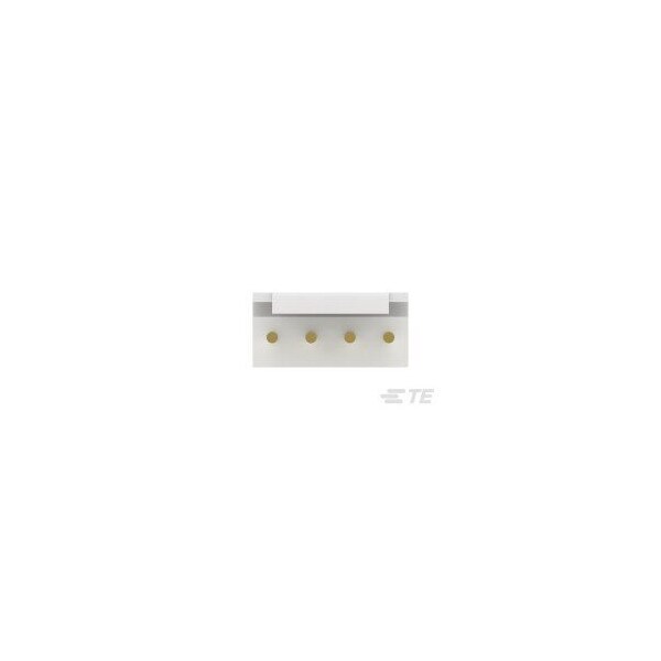 Conector de tablero de TE Connectivity, 4 contactos, 1 fila, macho, recto, paso de 0.156 pulgadas, terminal de soldadura, - 3-641209-4