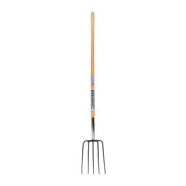 Seymour Midwest 5-tine Manure Fork with 54"L Hardwood Handle - 49277