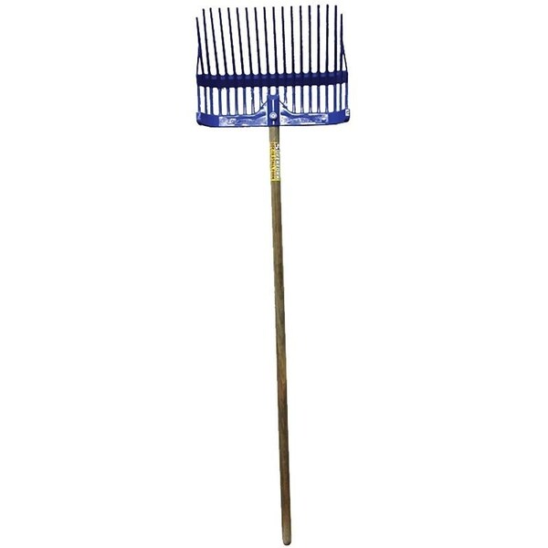 Fortex Fortiflex 1308100 Stall Fork, Plastic Tine, Polycarbonate Handle, Blue - SDF-18 BLUE
