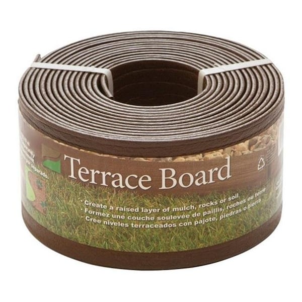 Master Mark Master Mark 94440 Terrace 4 in. x 40 ft. Black Board Landscape Edging - 7385495