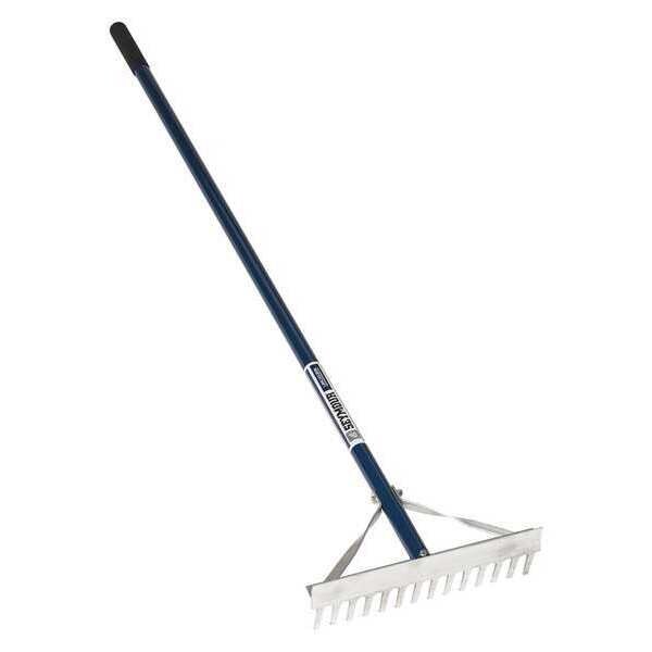 Seymour Midwest Horse Trailer Rake, 14", 50" Blue Handle - 16113
