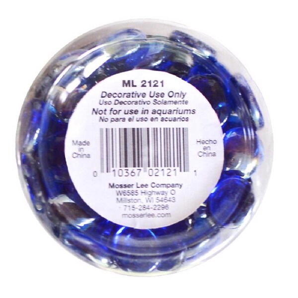 Mosser Lee Mosser Lee Elegant Blue Gems Blue Decorative Glass Vase Filler 2.2 lb - ML2121