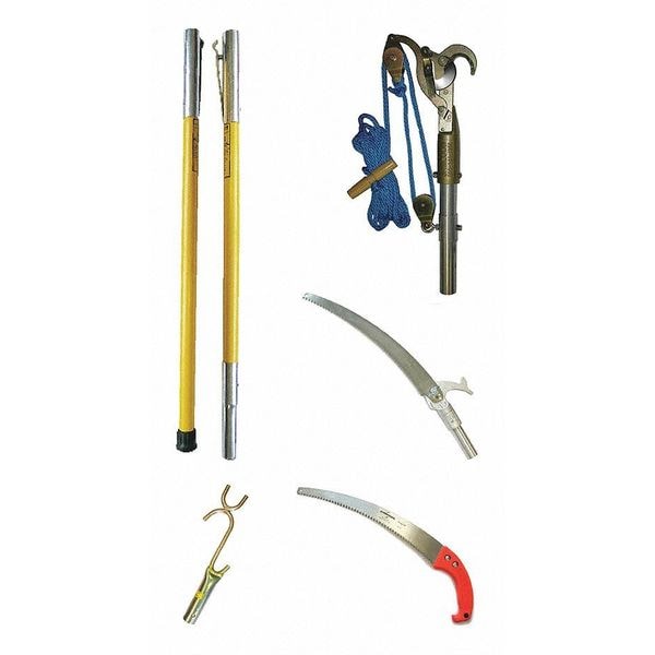 Jameson FG Series Tree Pruner kit with Pole Saw, Hand Saw and Limb Raiser - FG-6PKG-2