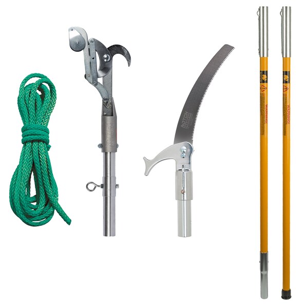 Notch Equipment 12 ft pole saw set with 15 blade & pruner head - 40209