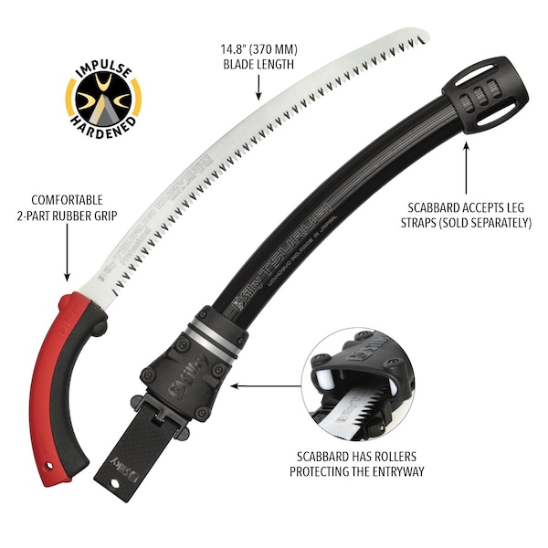 Silky Saws Silky TSURUGI CURVE Professional Hand Saw 375mm LG Teeth - 454-37