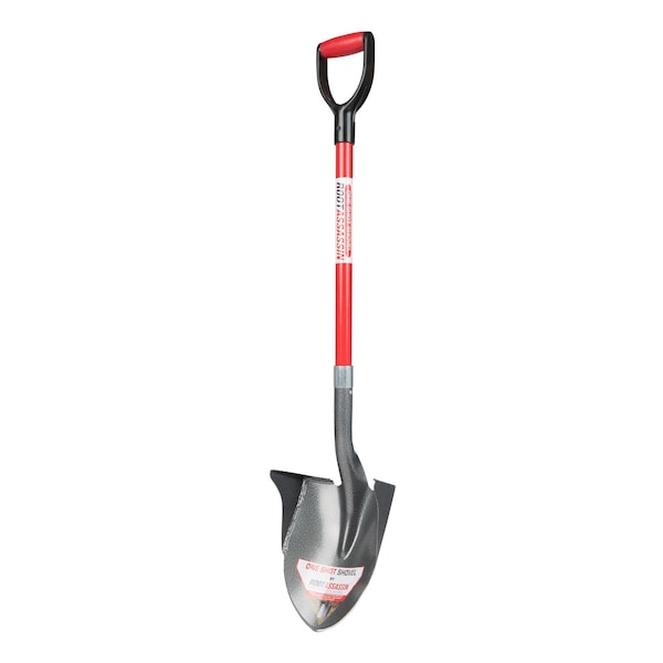 Root Assassin 43 in Overall Length One Shot Garden Shovel, Steel, 31 in Fiberglass D-Handle - OS-001