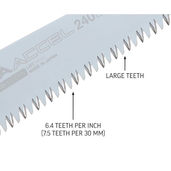 Silky Saws Silky ULTRA ACCEL Straight Blade 240mm Large Teeth - 444-24